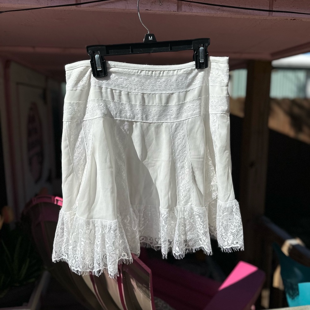 white skirt